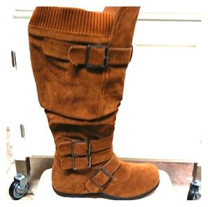 NEW WOMEN'S SLOUCH CASUAL COMFORT FASHION BOOT